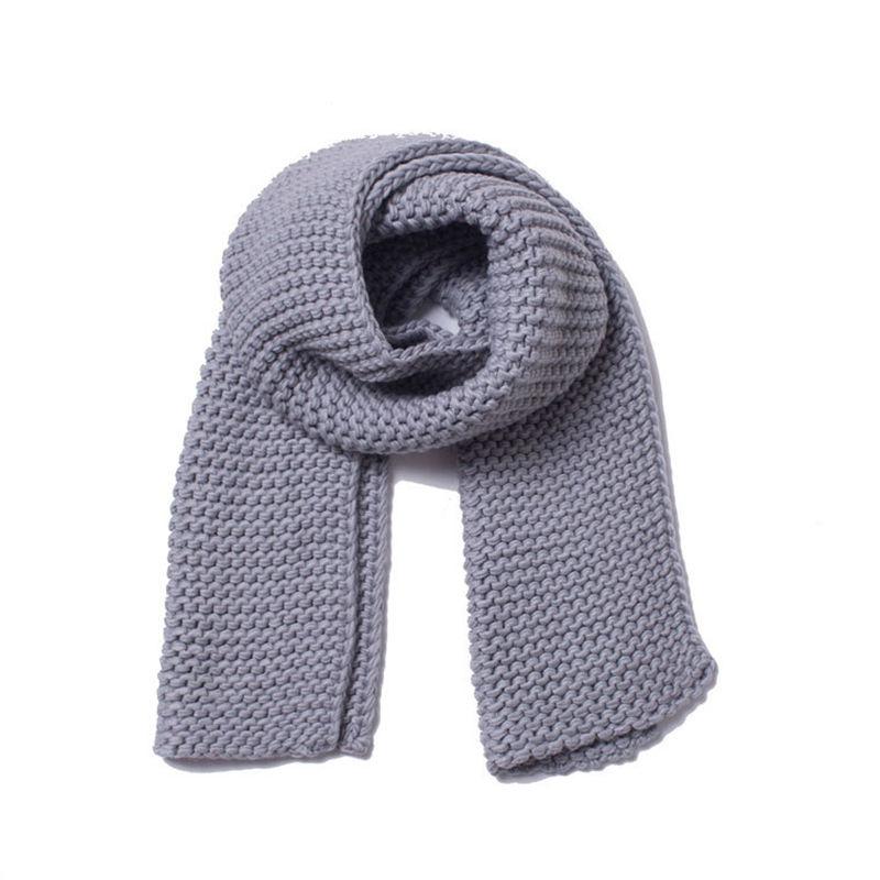 

Цветной шарф Вязаный шарф Вязаный однотонный согревающий толстый шерстяной утолщенный пара 180*30cm