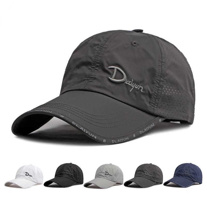 

Летняя быстросохнущая бейсболка для мужчин, дышащая сетчатая шляпа от солнца, защита от ультрафиолета, шапка для рыбалки, женские спортивные кепки