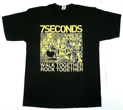 7 SECONDS T-shirt Punk Rock Band Adult Men's Tee Black 100% Cotton New Unisex T-Shirt