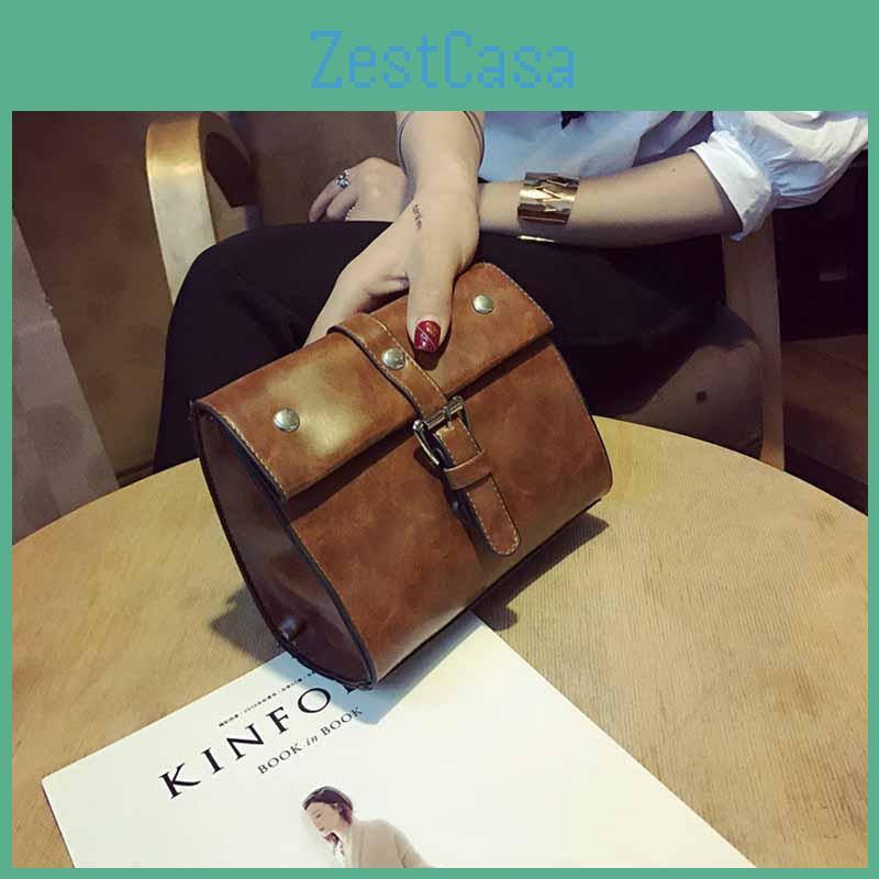Bag Shoulder Crossbody Handbag Pu Leather Women Flap Chic Square Capacity Large