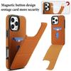 Vertical Kickstand Cards Solt Wallet Leather Case For iPhone 16 Pro Max 15 Plus 14 13 12 11 Xs MAX Se Triple Fold Stand Cover