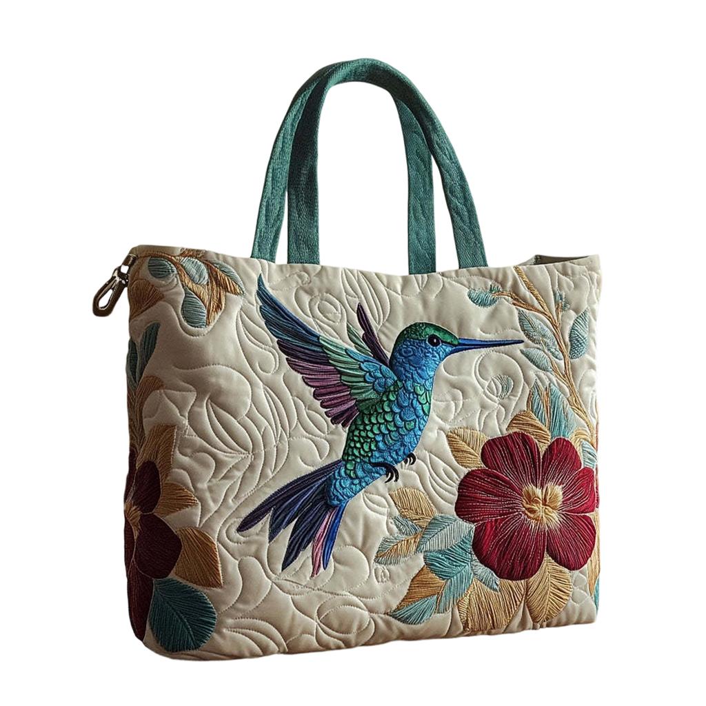 Borsa stampata in 3D con motivo floreale; Borsa a tracolla in tela da 300 grammi