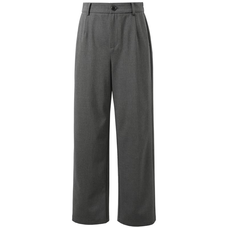 SanCai Cropped Straight-Leg Commuter Pants S