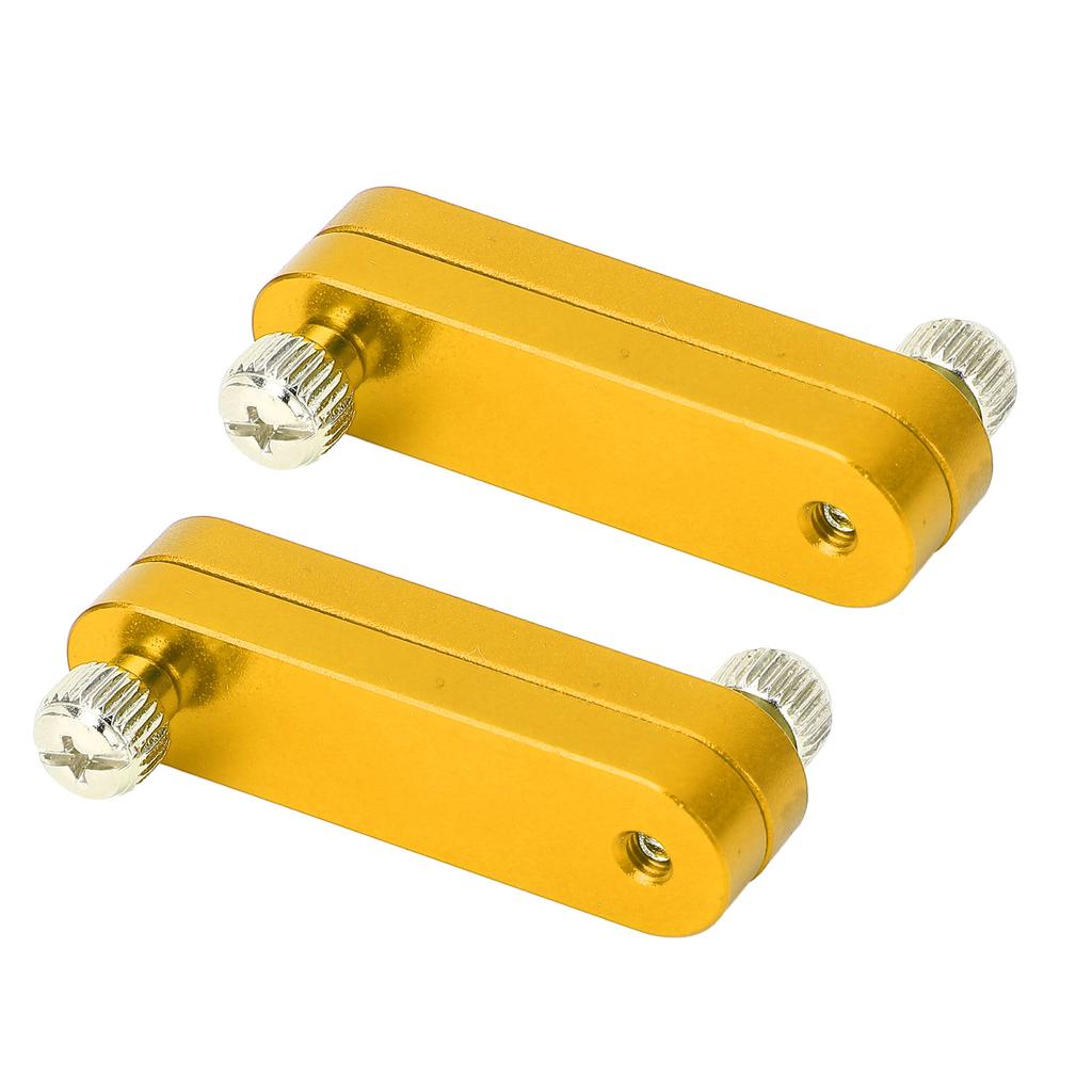 2PCS Ruler Positioning Block Aluminum Alloy Adjutsable Ruler Positioning Limit Block Gold