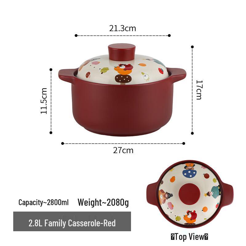 High-Temperature Ceramic Casserole Pot