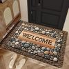 1Pcs Anti Fatigue Kitchen Rugs, Simple Stone Print Waterproof Non-Slip Thick Cushioned Kitchen Mat Heavy Duty Comfort Standing Mat for Kitchen