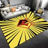 Yellow Black Watford Moose Carpet suitable as a non-slip mat for the living room or bedroom sofa