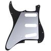 Musiclily Pro ST60's 1964 Vintage SSS Stratocaster Pickguard for American Strat Electric Guitars, 3-Piece Black