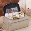 New Leather Men Women Dopp Kit Hanging Travel Washing Organizer Toiletry Bag Business Makeup Pouch Storage Handbag Cosmetic Bag