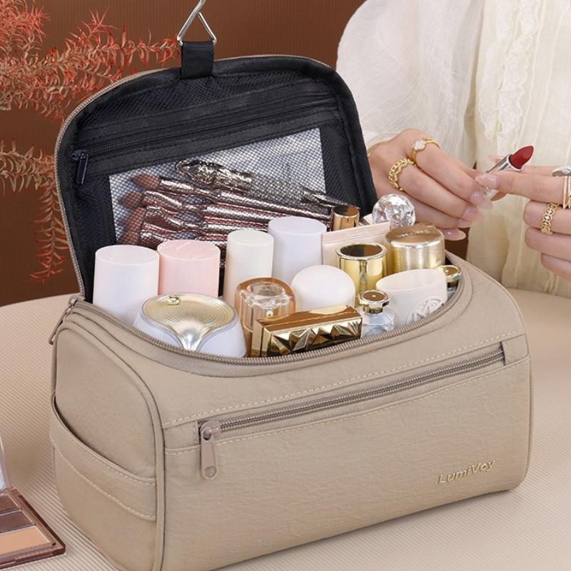 New Leather Men Women Dopp Kit Hanging Travel Washing Organizer Toiletry Bag Business Makeup Pouch Storage Handbag Cosmetic Bag
