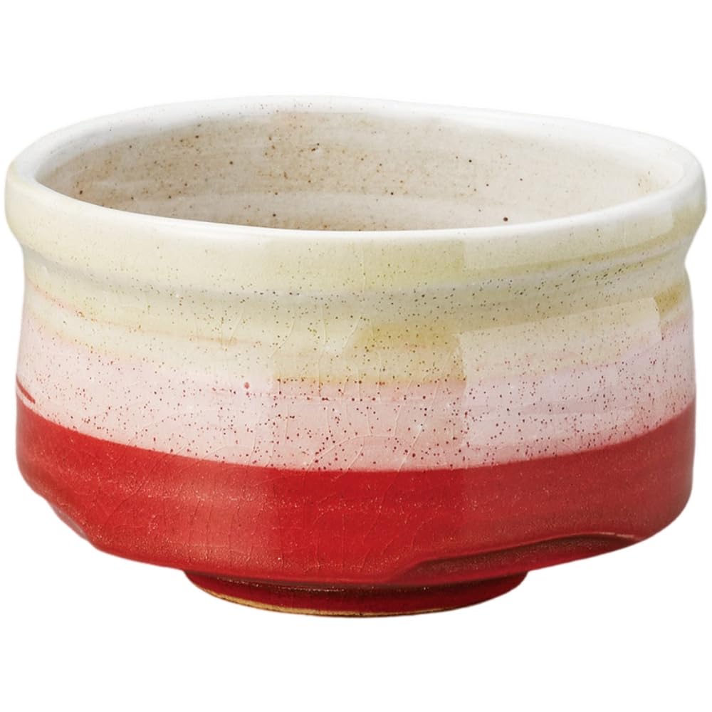 

Матча х Ирис Мино Сделано в Японии Чаша Але-нет, 13 В8см, (красный), Керамика, Изделие, красный