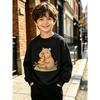 1pc Pizza Bunny: A Bunny'S Delightful Pizza Adventure Boys' Crewneck Sweatshirt,