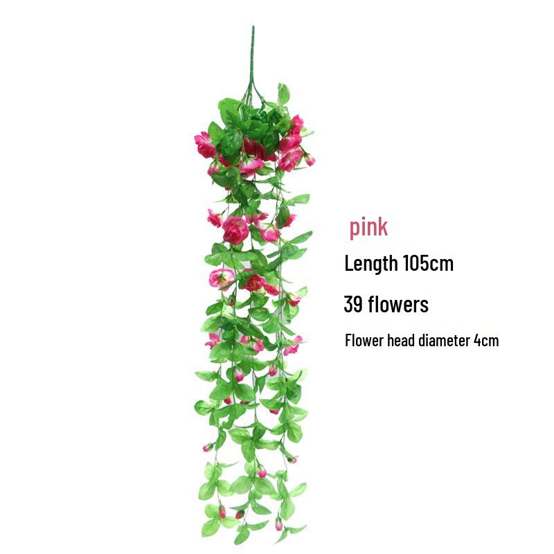Indoor Artificial Flower Vine Wall Hanging Decoration