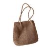 Rattan Summer-Beach Shoulder Bag Large Capacity Travel Journey Bag Vacation Bag Bucket Bag for Women Girl Beige/Coffee
