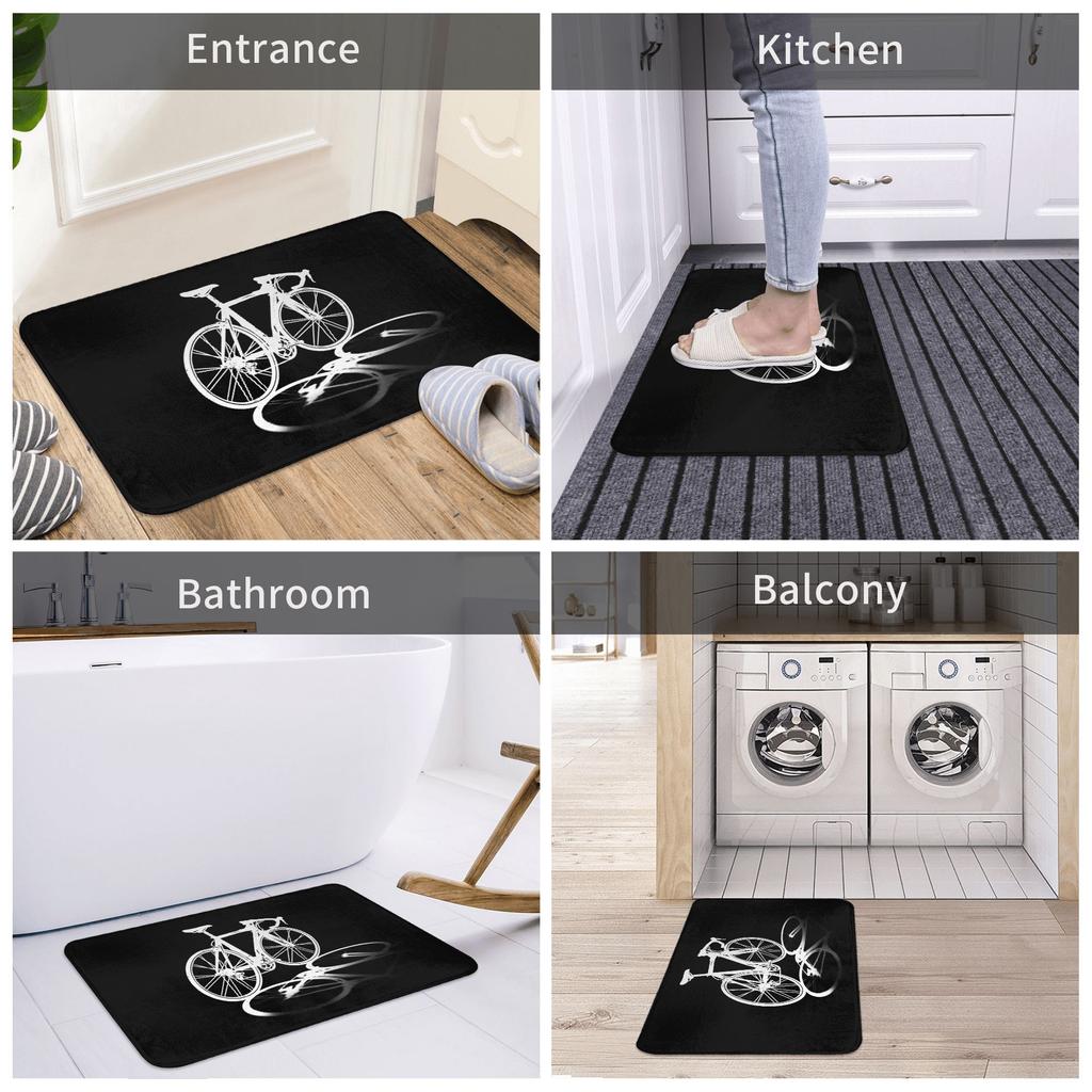 Tappetino d'ingresso per ciclisti Antiscivolo Esterno Assorbente Ciclismo Ciclista Tappeto per porta d'ingresso Giardino Garage Tappeto