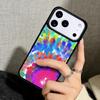 Capa Case for iPhone 17 Air 16 Pro Max 15 Plus 11 13 Mini 14 12 Back Phone Cover Tye Dye Tie Dye Art Poster Hippies