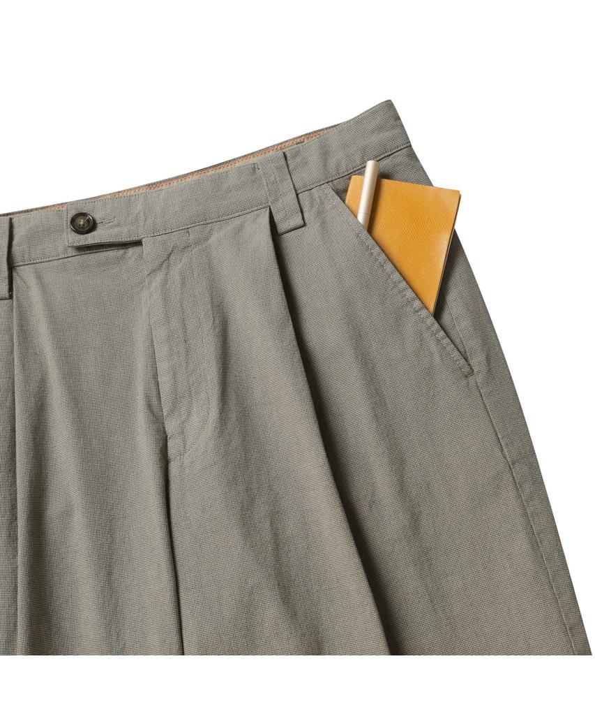 Henlikoteun One-Pleat Dyed Pants_Ahpam25321Bex