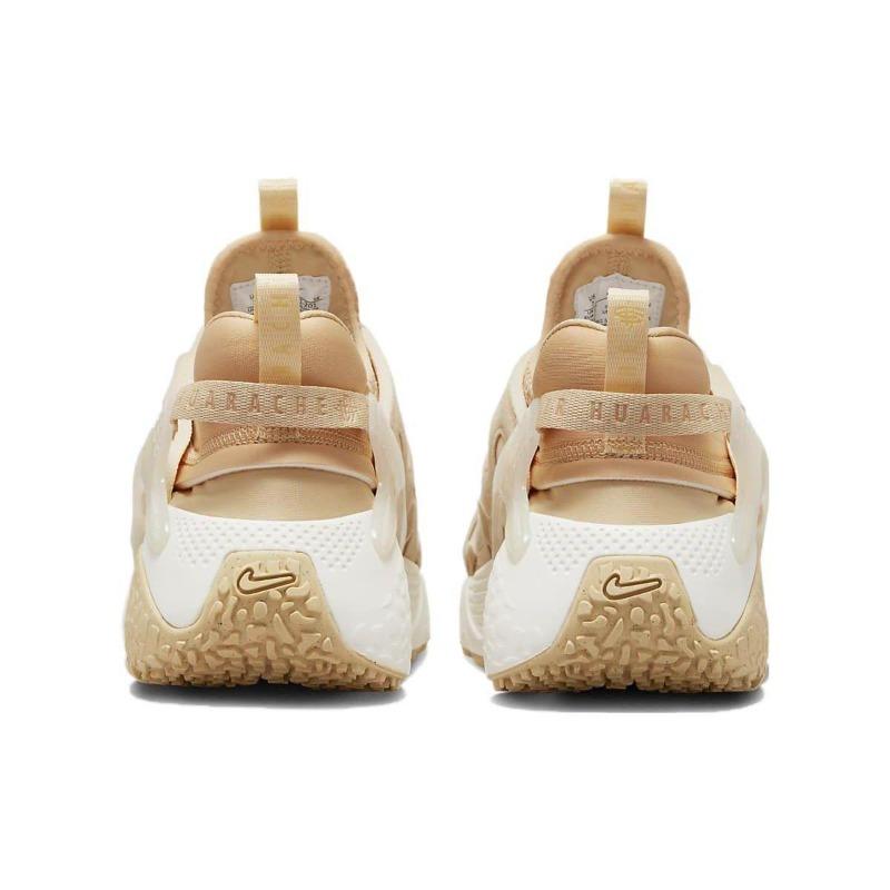 Nike Air Huarache Craft Women's Low Top Running Shoes White Brown DQ8031-201