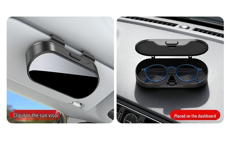 Leapmotor Car Glasses Case for C10C16/C11/B10 - Sunglasses Clip Storage Box & Decoration