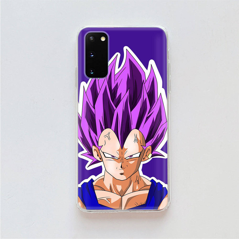 AD67 Dragon Ball Vegeta Clear Case for Samsung A04 A14 A23 A34 A54 M23 M33 M52 M53 Realme 10 9 C30S C35 C55 VIVO Y02 Y21 Y33S Y51 X80 V25 Cover