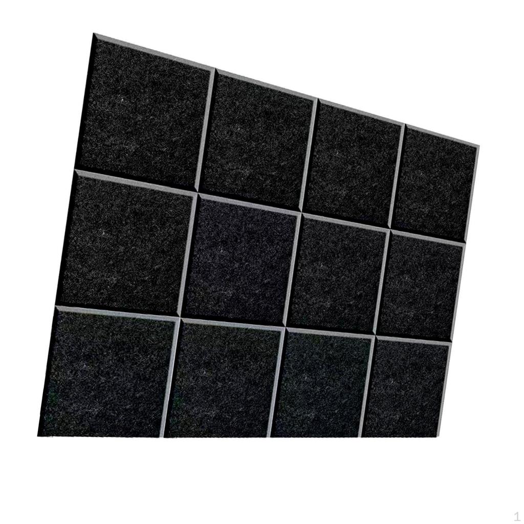12 stück Akustische Panels Behandlung Panel Schalldichte Sound Absorbieren für Home
