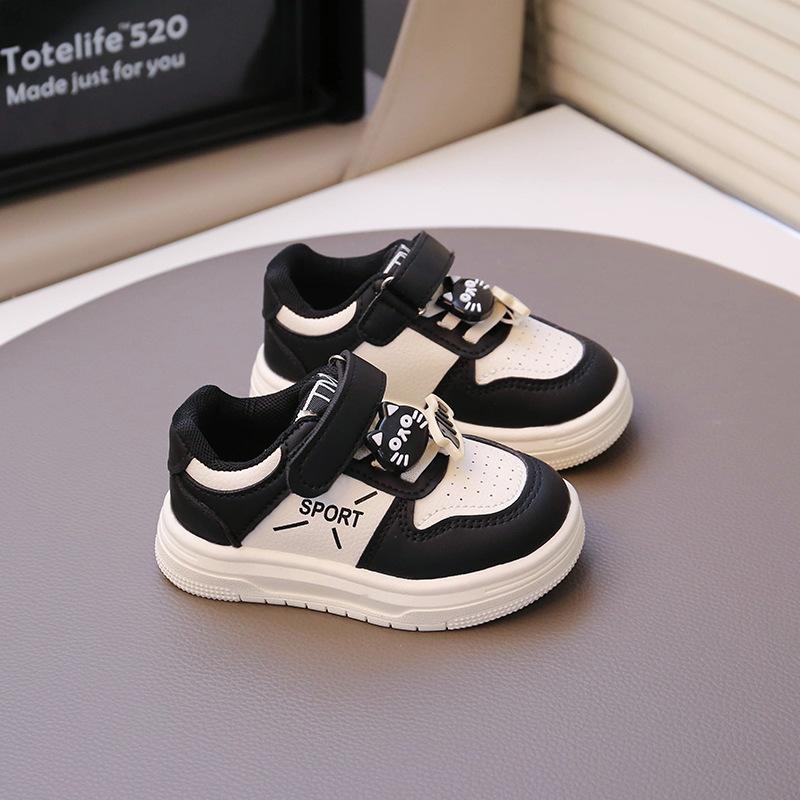 2025 Spring New Children's Sports Shoes Korean Version of Boys' Board Shoes Girls' White Shoes Baby Casual Versatile Board Shoes