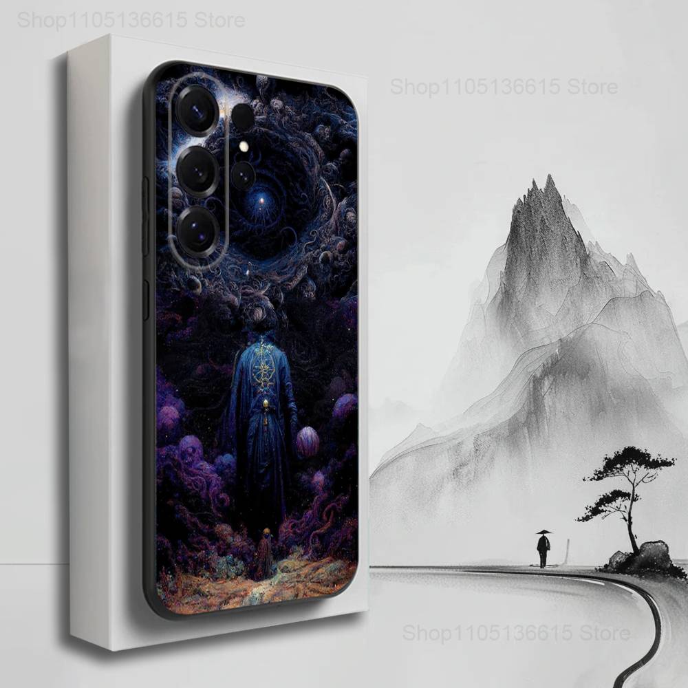 

Mythos Art CTHULHU Phone For Samsung S22,Ultra,S25,S24,S23,FE,Plus,S21,S20,Lite,S10,S9,Soft Silicone Black SamsungS21