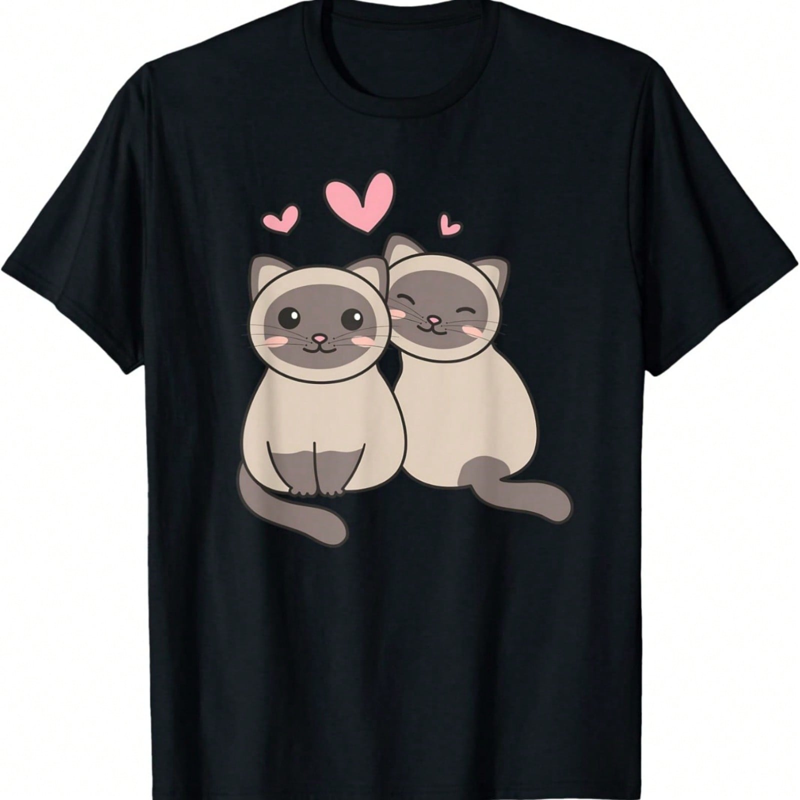 Siamese Cat Happy Halloween T-Shirt S разноцветный