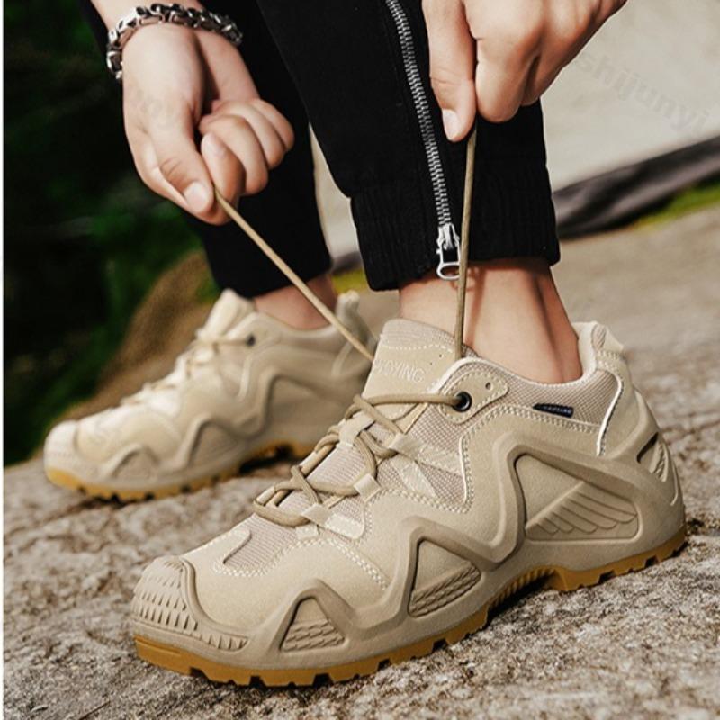 Men Sneakers 2026 Autumn New Outdoor Hiking Shoes Retro Platform Non-slip Casual Sneakers Lace-up Climbing Shoes Sports Shoes