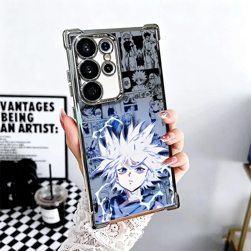 

Hunter X-Hunters Killua Soft Phone Case For Samsung Galaxy S26 Ultra S25 Edge S24 FE S23 Plus S22 S21 + S20 Plating Anti-Fall Fu Samsung S21