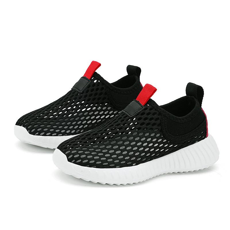 Classmates children's shoes summer new boys and girls mesh breathable middle and old children one pedal single mesh hollow sports shoes
