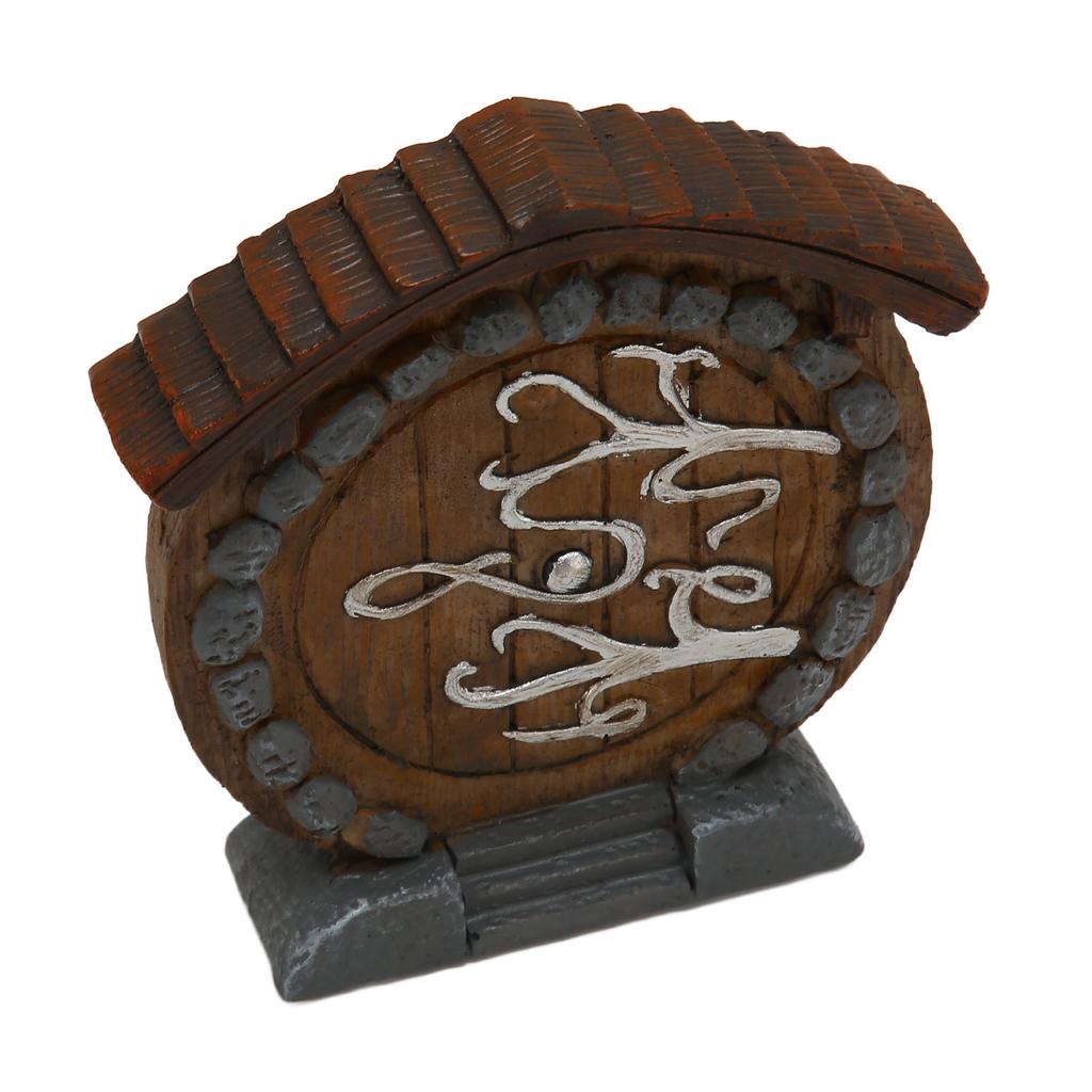 Fairy Door Statue Durable Smoothly Resin Fairy Door Figurine Miniature Exquisite Interesting