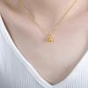 Japan And South Korea Niche Small Water Drop Pendant Necklace Versatile Titanium Steel Necklace Titanium Steel Collarbone Chain Girls Jewelry