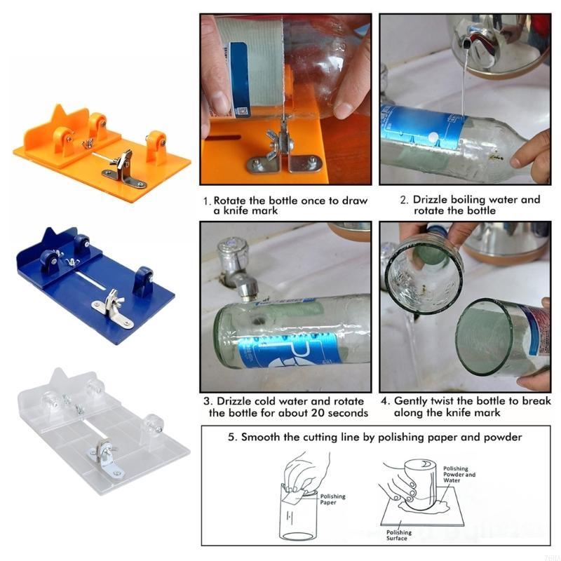 Glass Bottle Cutter Universal Adjustable Wine Bottle Cutting Machine Cutting Tool For Wine Beer Glass Plastic Cutting