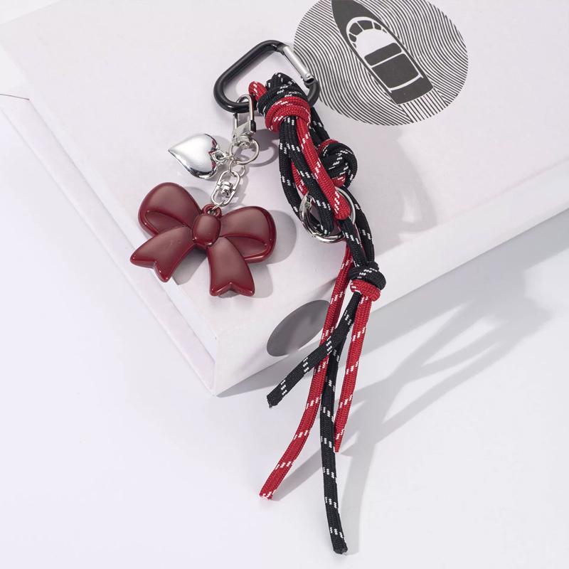Yogodlns Zaino Mini con Decorazione Fiocco Borsa a Mano da Appendere Ciondolo Borsa Ciondoli Borse Accessori