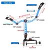 TUNALA Aluminum Alloy Adjustable Fishing Rod Holder for Boats and Sea Fishing