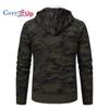 Cozy Up Men's Cardigan Jacket Hooded Sherpa Cashmere Casual Camouflage Thickened Warm