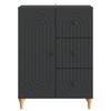 Sideboard Black 66 x 34.5 x 90 cm Particleboard