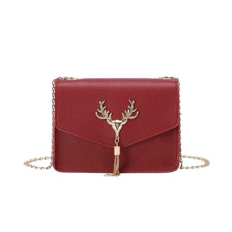 Bags Fashion small bags New deer fringed hardware messenger bags Personalized shoulder bags