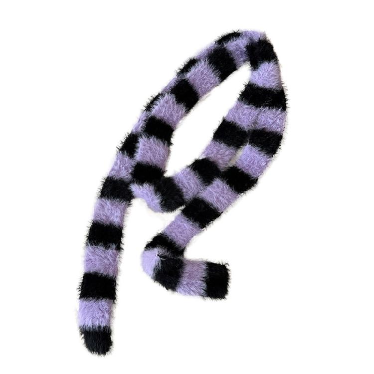 170cm Modern Scarf for Women Lady Girls Fashionable Striped Pattern Neckerchief Long Muffler Decor Offering Easy Pairing