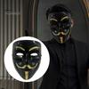 Unique Halloween Accessory Man Face Mask, Adjustable Elastic Strap Costume Full Stylish Festival Mask Anonymous Guy for Hip Hop Dance Parties Cosplay