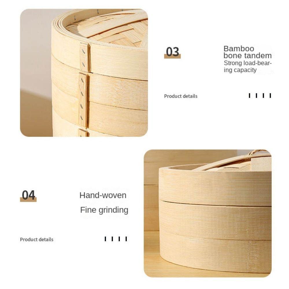 Bamboo Bamboo Steamer Weaving Snack Basket New Bamboo Basket