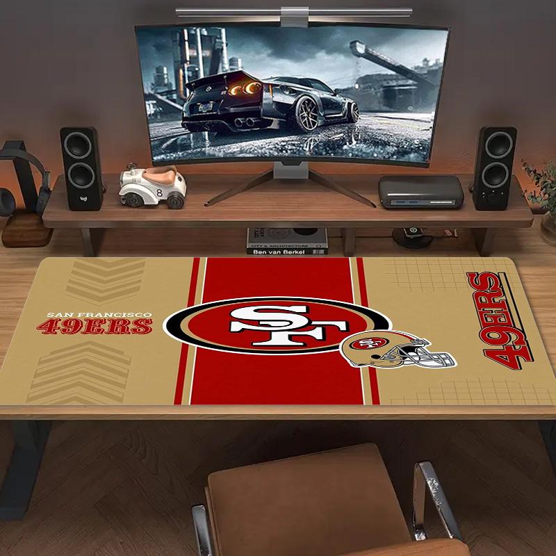 San Francisco 49ers Color Mouse Pad Large Gaming Table Cushion Non-slip Laptop Tablet Big Mousepad XXL Mat Mini PC Playmat With Lock edge