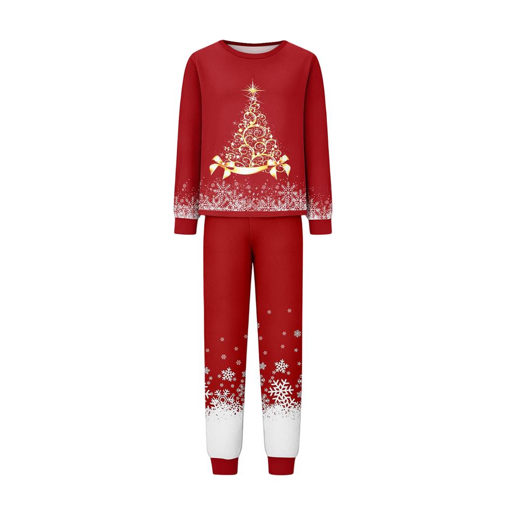 Christmas Matching Family Loungewear Set with Holiday Print for Women, Men and Kids