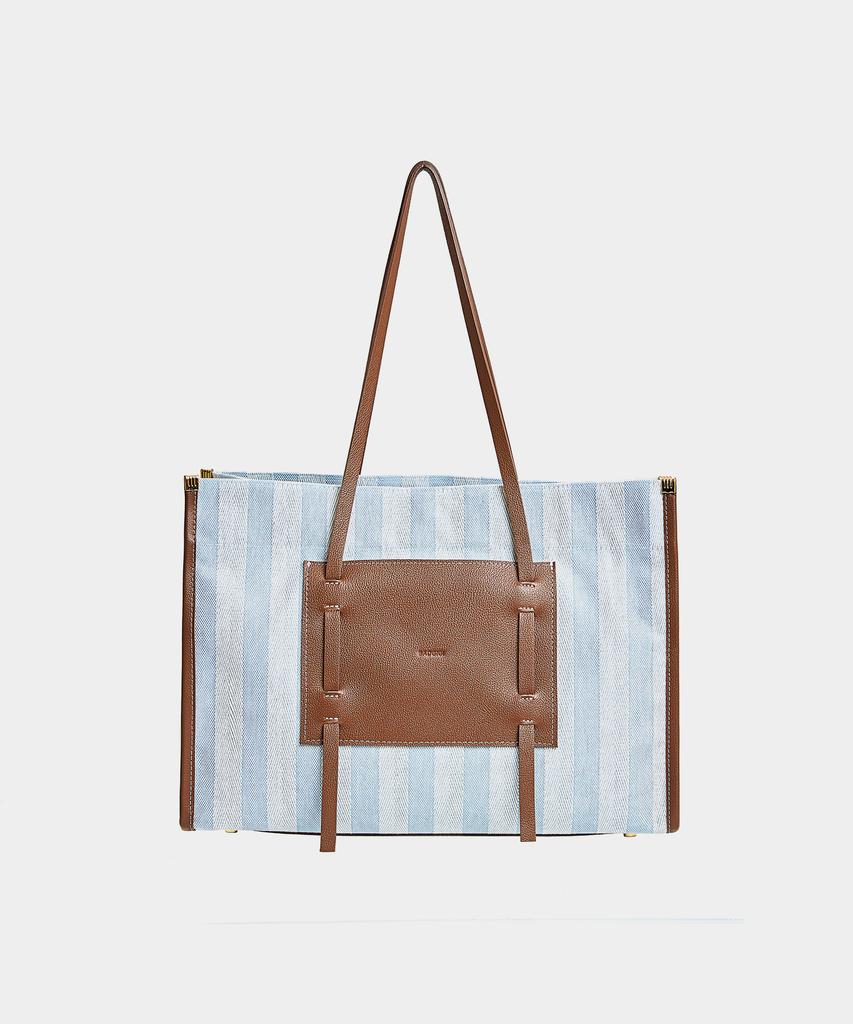 Badgigi Square Canvas Bag, Stripe