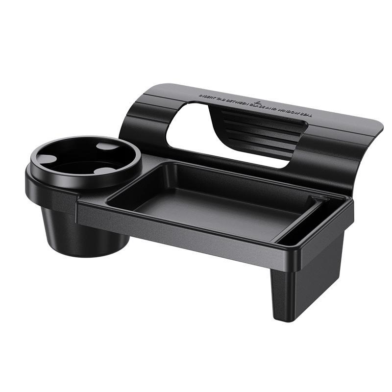 

Car Organizer Box With Cup Holder Drink Holder For Vehicle Interior Accessories Side Door Window Phone Slot Hanging Storage Rack чорний