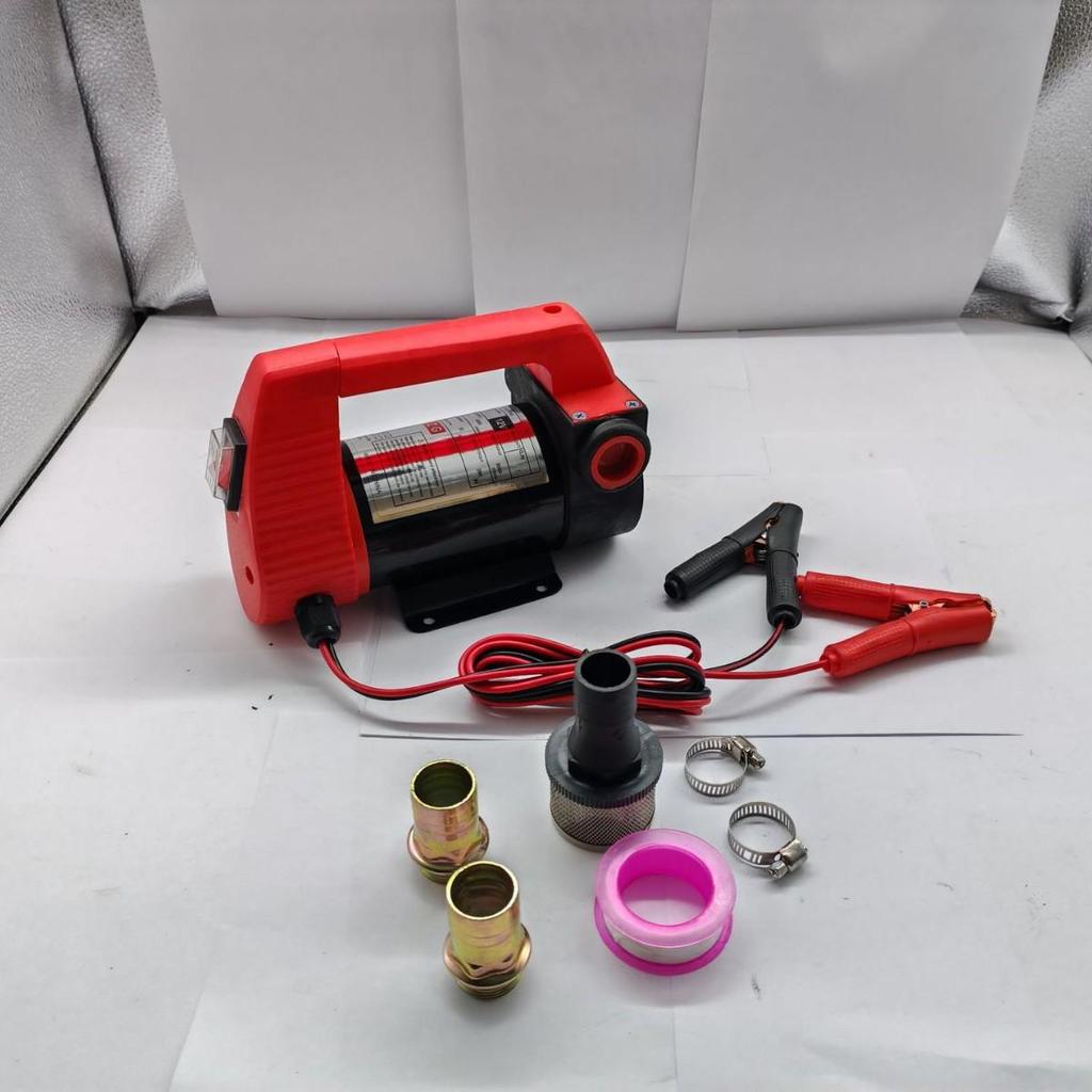 High Flow Self-Priming Electric Oil Pump - Portable 12V/24V Diesel Fuel Dispenser & Extraction Machine