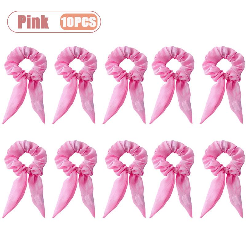 1-20PCS Glow Scrunchie Hair Tie Glow in Dark Ponytail Holder for Women Girls Carnival Birthday Party Rave Gift Elastic Hair Band