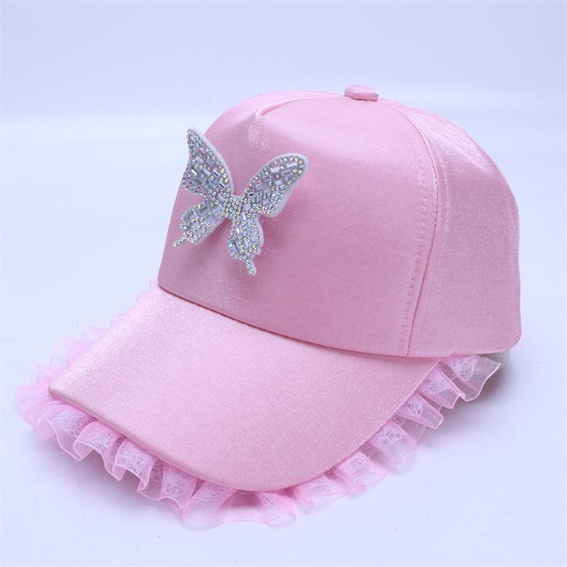 Girls' Spring and Summer Princess Sun Protection Cat Baseball Cap
