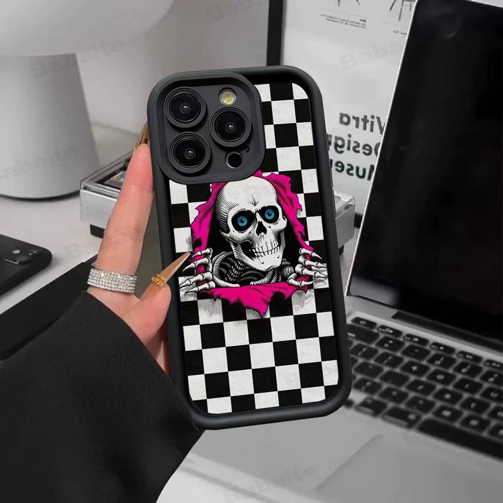 

Skateboard Brand P-Powell P-Peralta Phone Case For IPhone 17 16 15 14 13 12 11 Pro Max Silicone Back Cover iPhone 13 pro